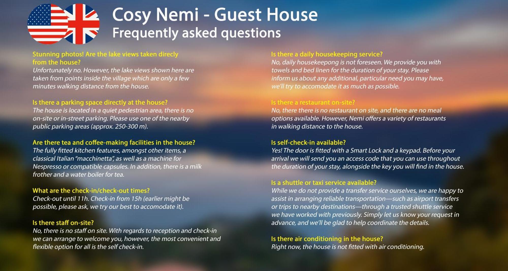 Cosy Nemi - Guest House Exteriér fotografie